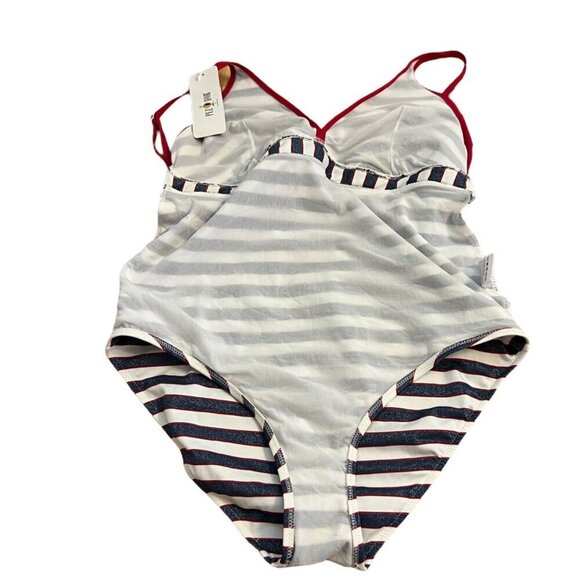 Pez D'Or Barcelona Nautical Sailor Maternity Swimsuit Size M NWT - Picture 5 of 7